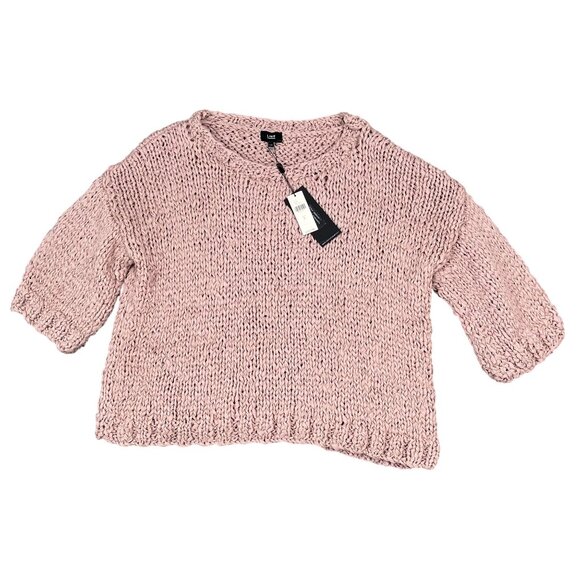 Anthropologie Sweaters - NWT Anthropologie LINE Open Knit Pullover Rose Sweater Size Large